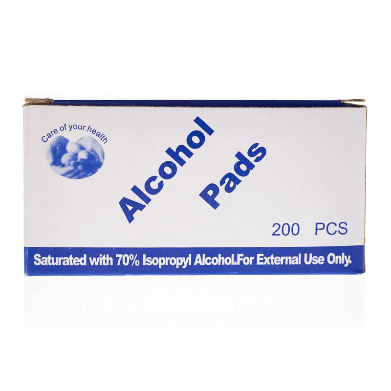 Medicina dispositable al 70% de alcohol isopropílico Almohadillas no tejidas 200pcs 