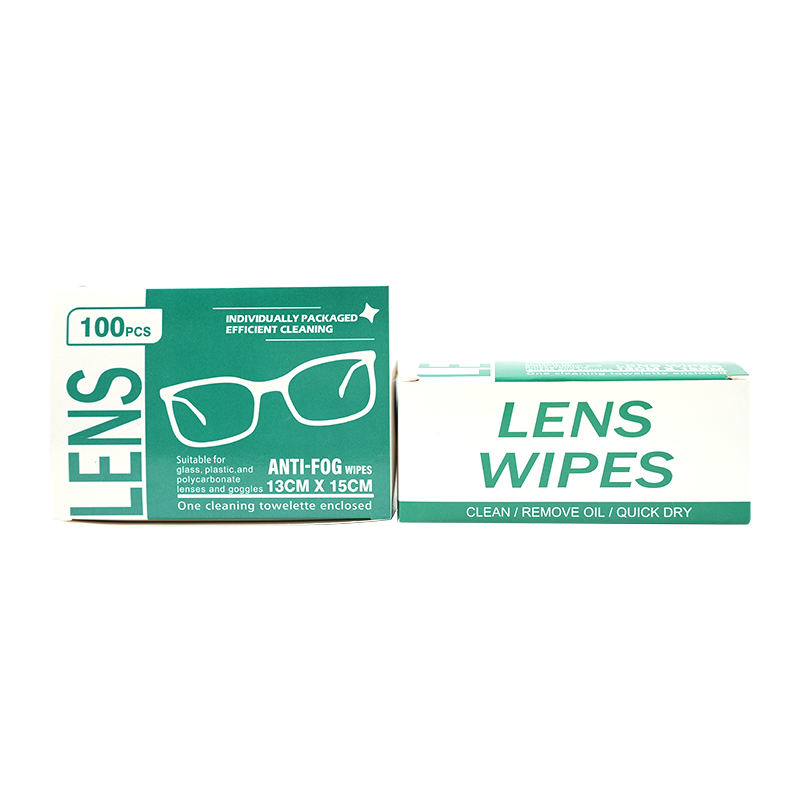 Toallitas antideslizantes para lentes limpieza envuelta individual toallitas húmedas 100 pcs